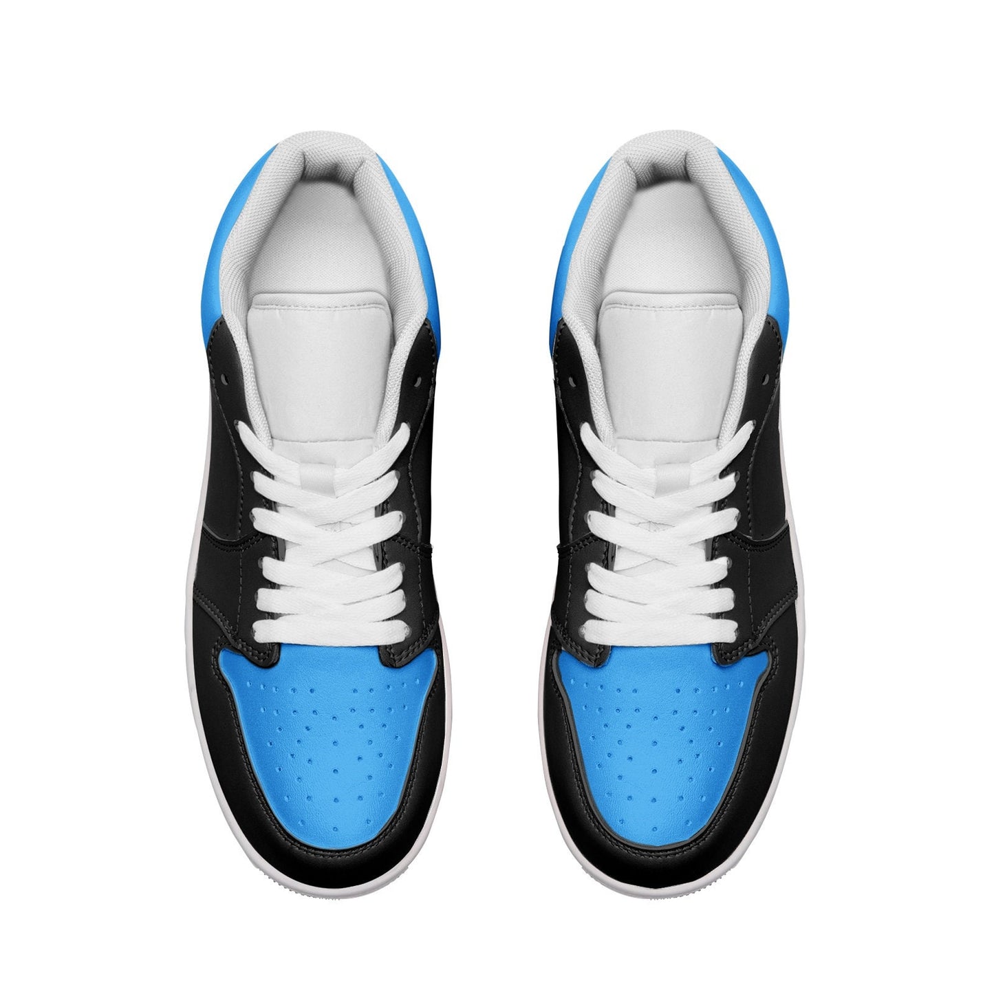 Unisex Low Top Leather Black Sneakers