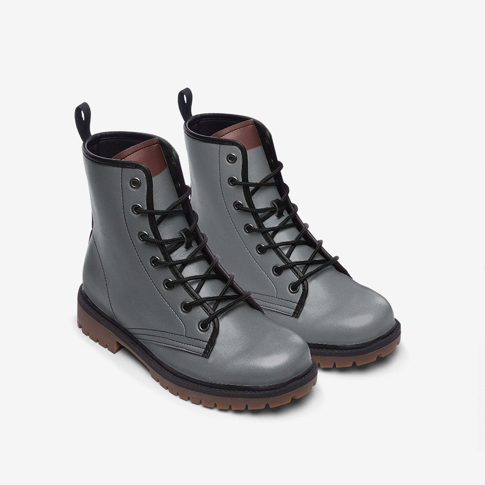 Casual Leather Lightweight Gray boots