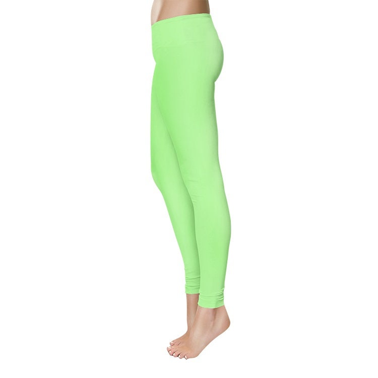 Women's Temp Control Cotton Green Leggings