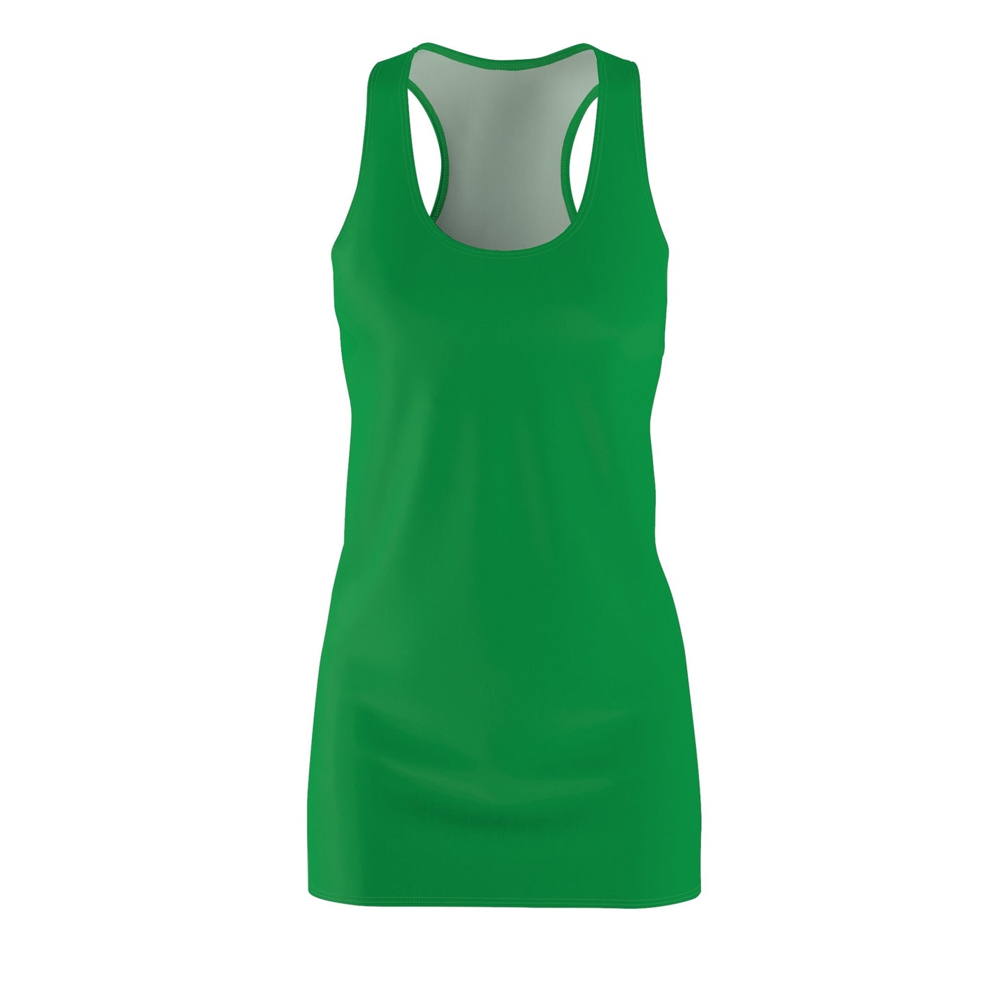 Women's Cut & Sew Racerback Green Dress