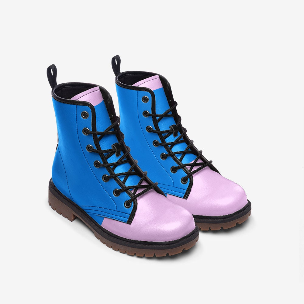 Casual Leather Lightweight Pink boots