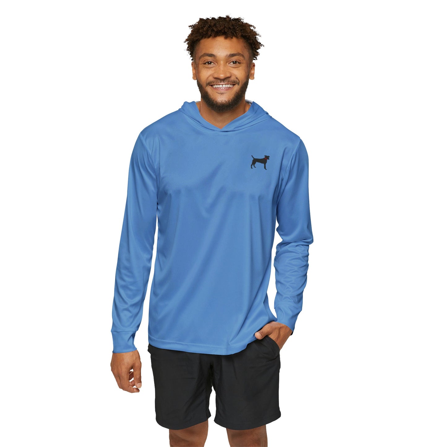 Men's Sports Warmup Black Dog Hoodies