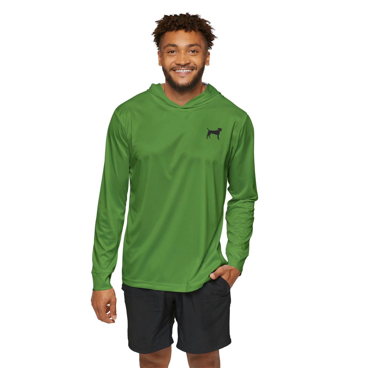 Men's Sports Warmup Black Dog Hoodies