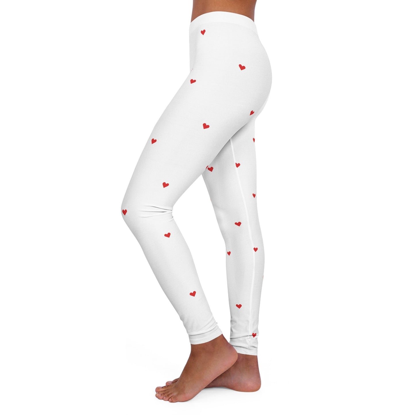 Women's White Spandex Leggings Skinny Fit