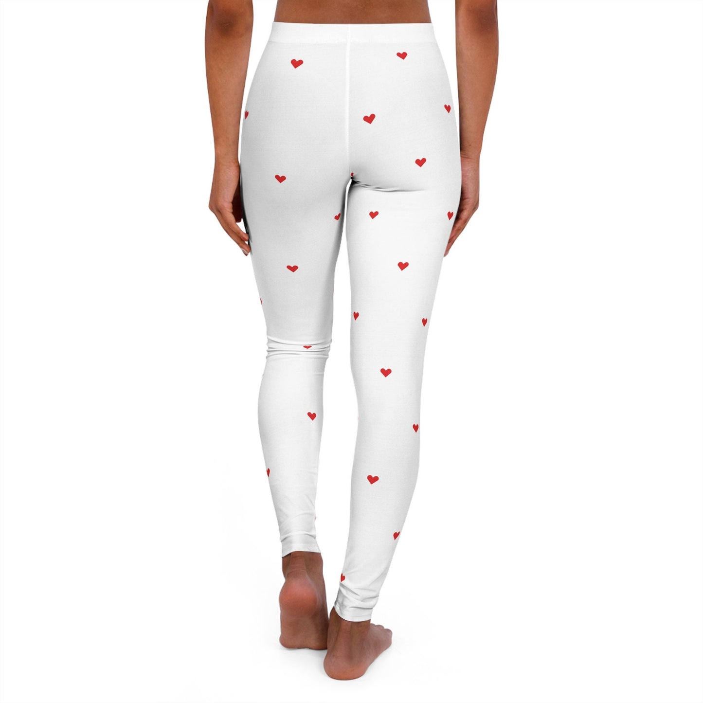 Women's White Spandex Leggings Skinny Fit
