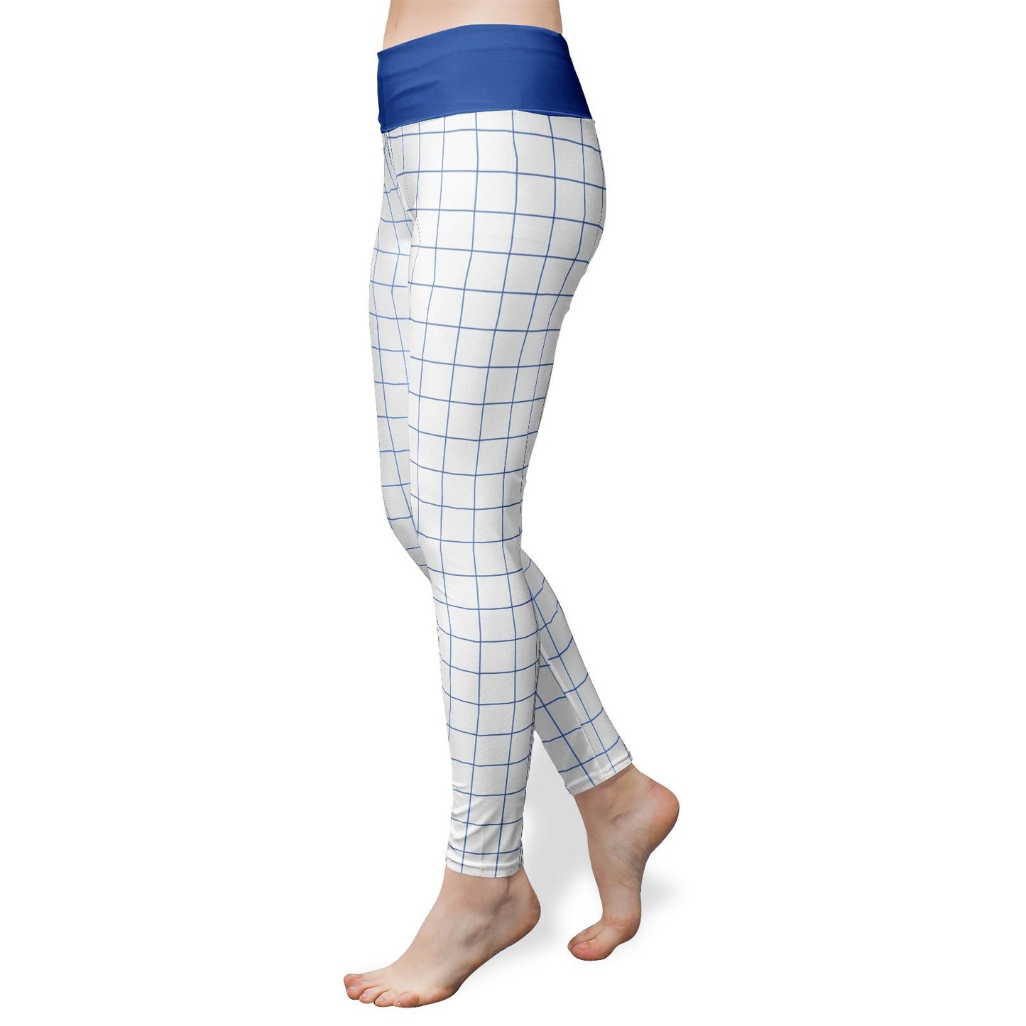 Women's High Waist Blue Yoga Leggings