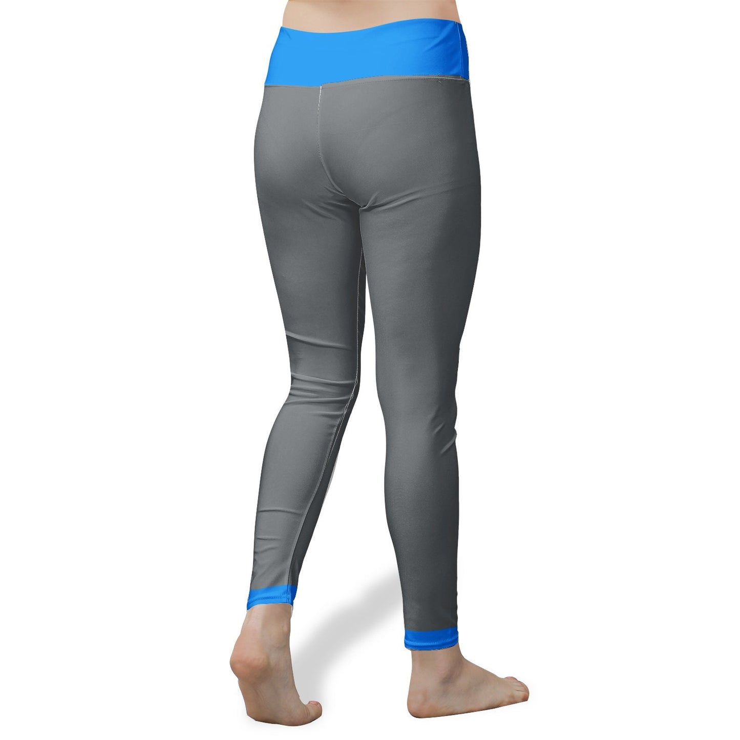 Women's High Waist Blue Yoga Leggings