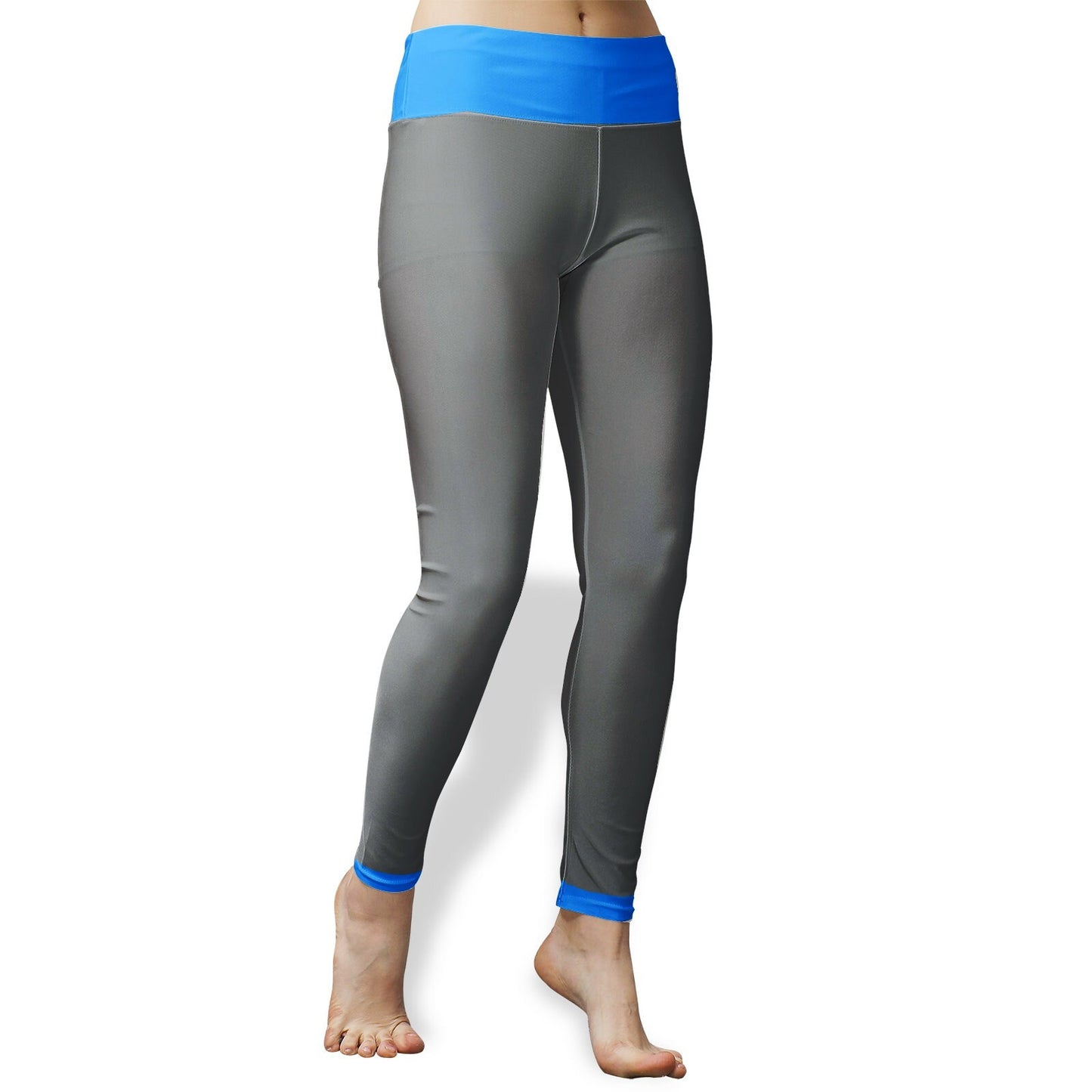 Women's High Waist Blue Yoga Leggings