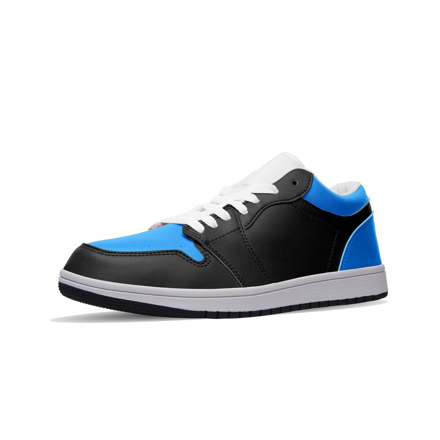 Unisex Low Top Leather Black Sneakers
