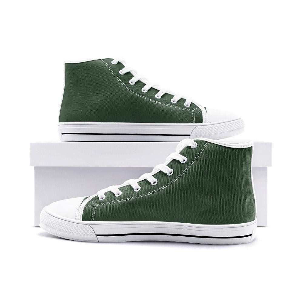 Unisex High Top Green Sneakers