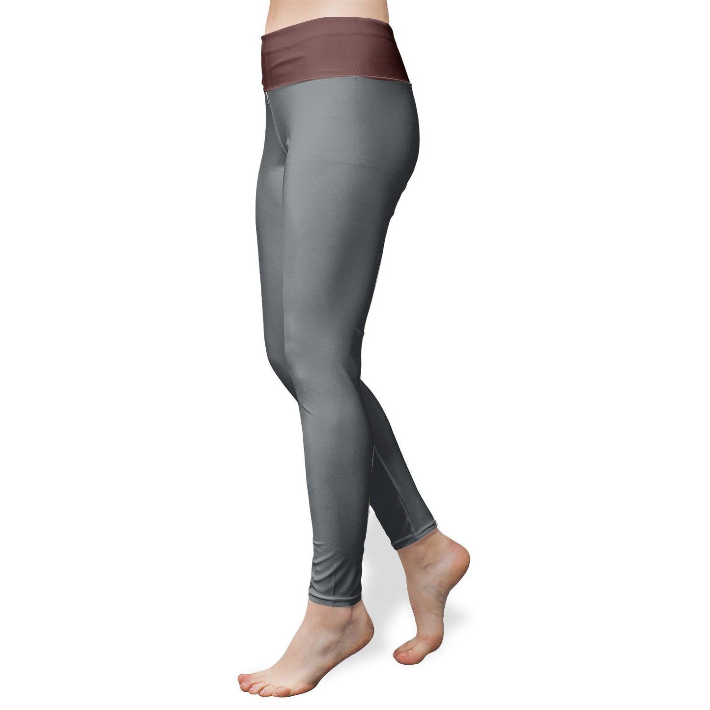 Women's High Waist Gray Yoga Leggings