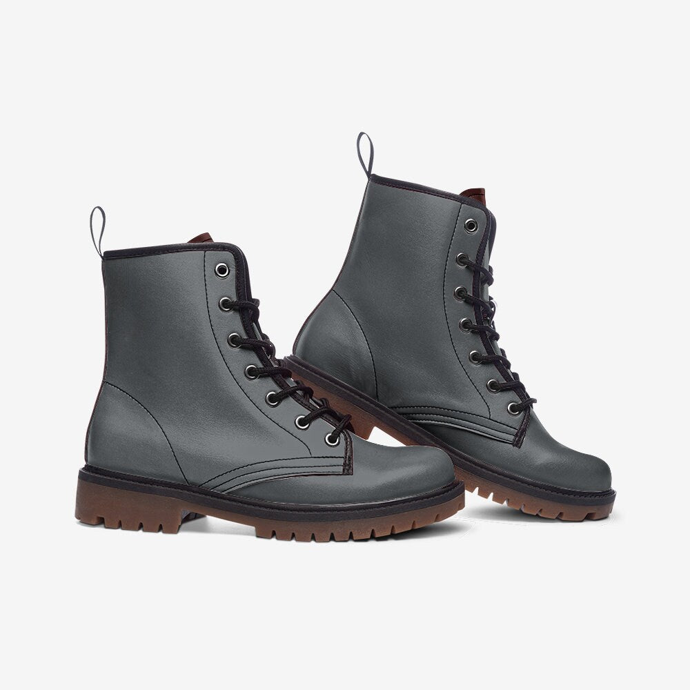 Casual Leather Lightweight Gray boots