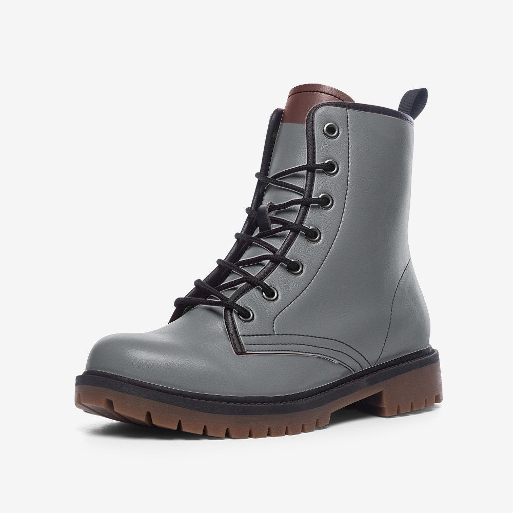 Casual Leather Lightweight Gray boots