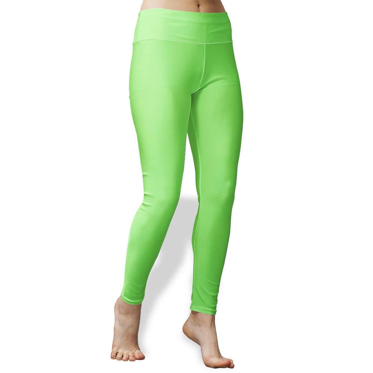Women's High Waist Green Yoga Leggings