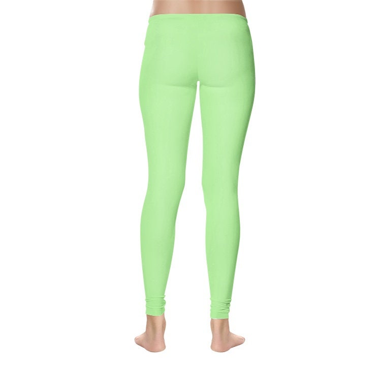 Women's Temp Control Cotton Green Leggings