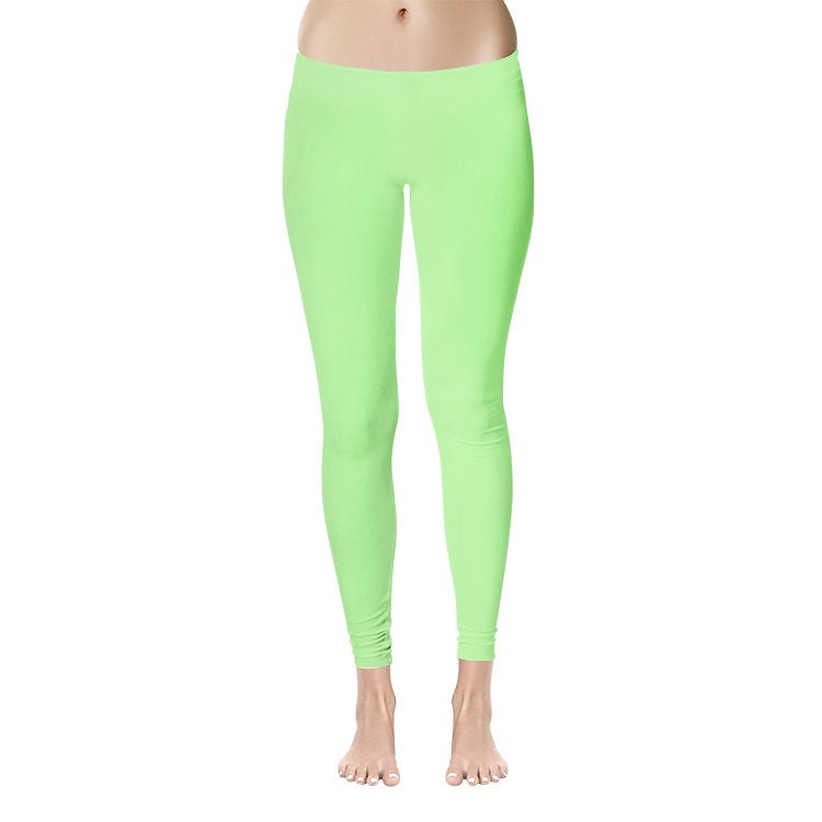Women's Temp Control Cotton Green Leggings