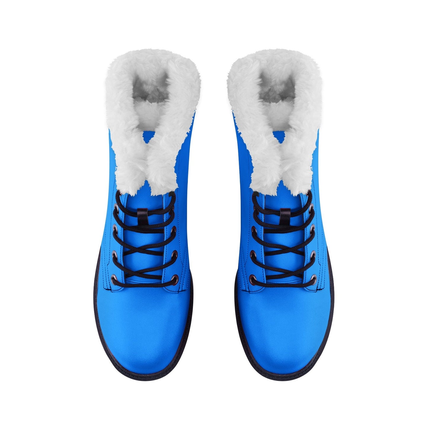 Unisex Lace Up Blue Winter Boots Fashion Comfort Chukka Boots