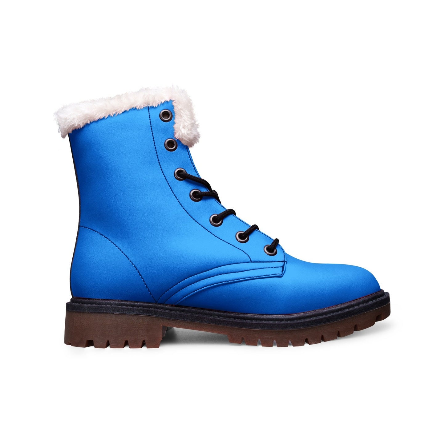 Unisex Lace Up Blue Winter Boots Fashion Comfort Chukka Boots