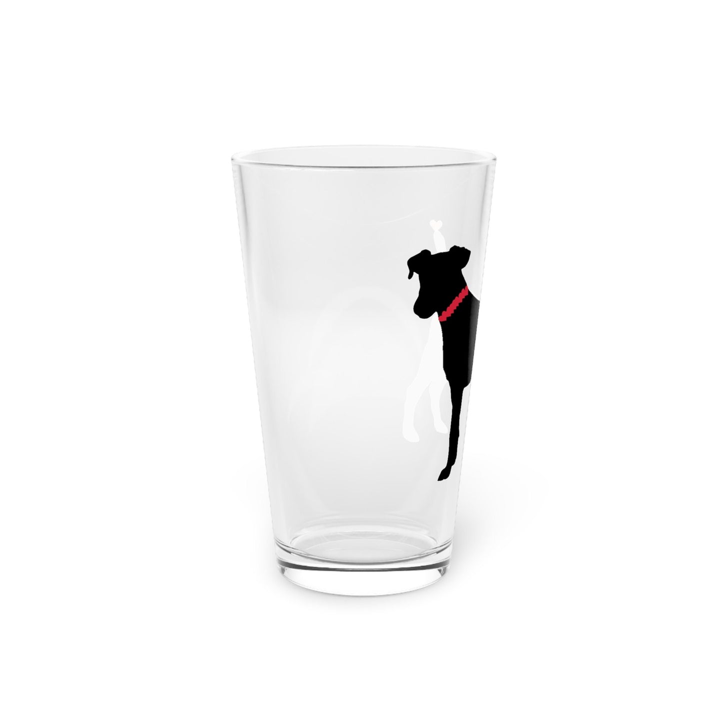Black Dog Pint Glass, 16oz