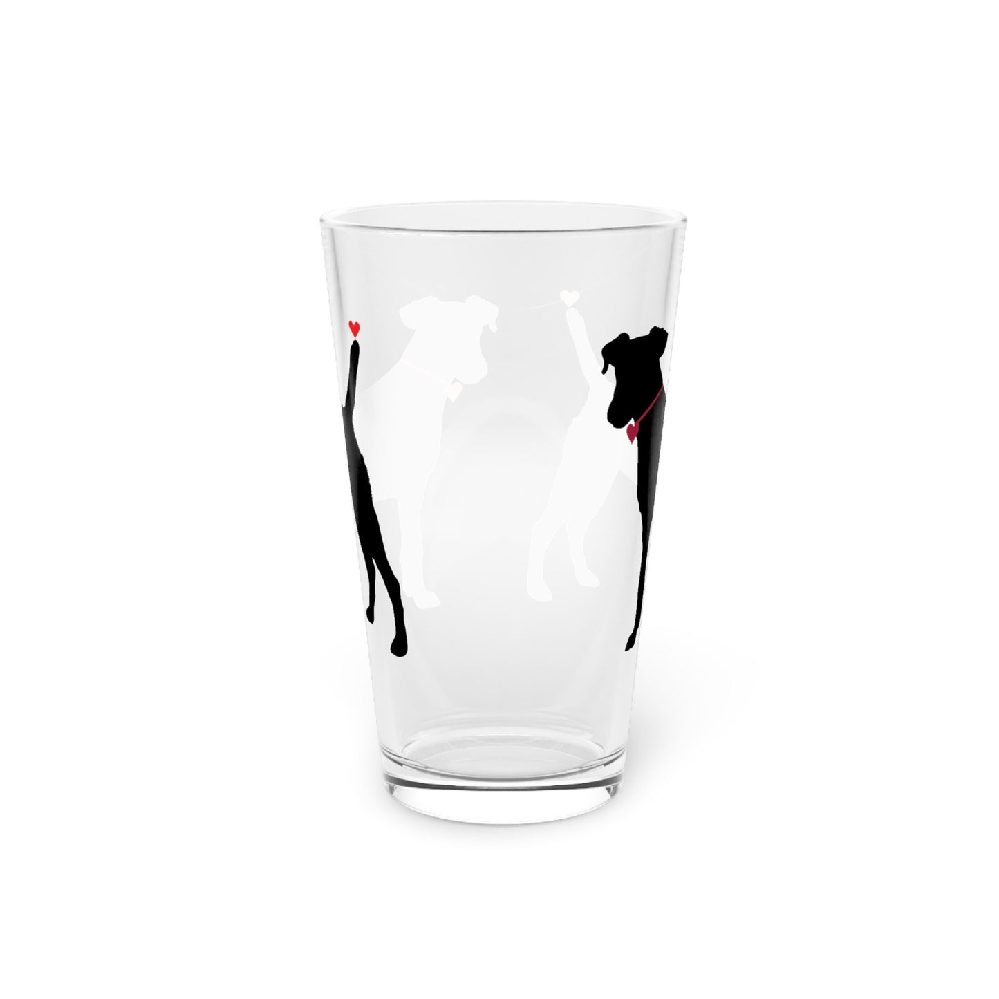 Black Dog Pint Glass, 16oz