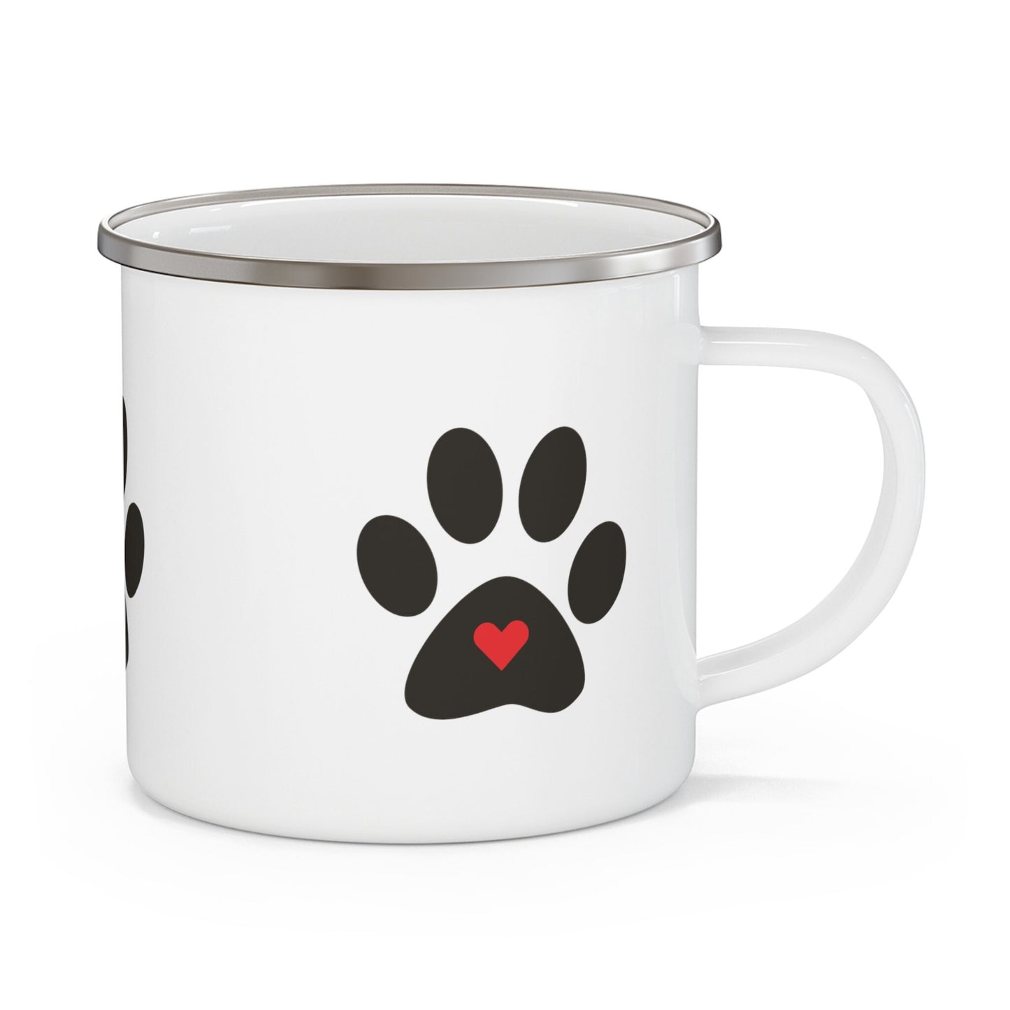 Dog Lovers Enamel Camping Mug