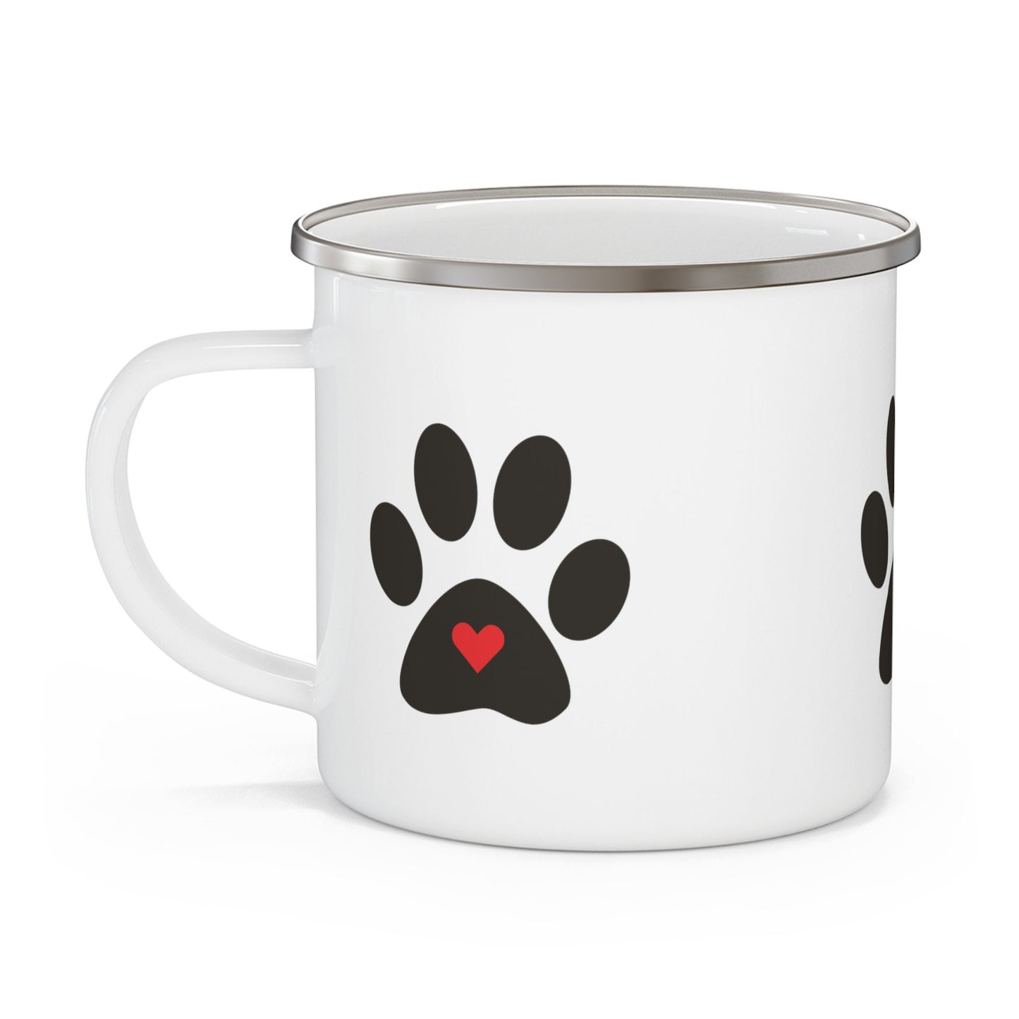 Dog Lovers Enamel Camping Mug