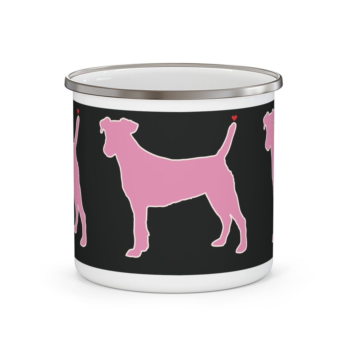 Dog Lovers Enamel Camping Mug