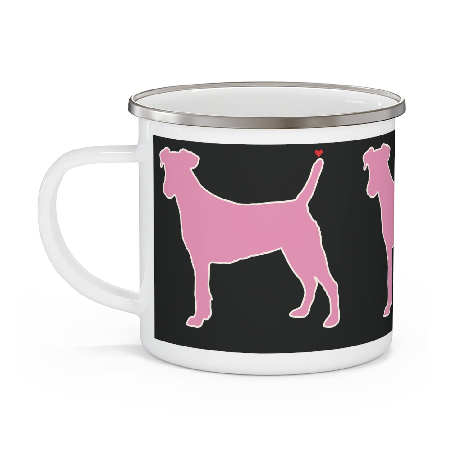 Dog Lovers Enamel Camping Mug
