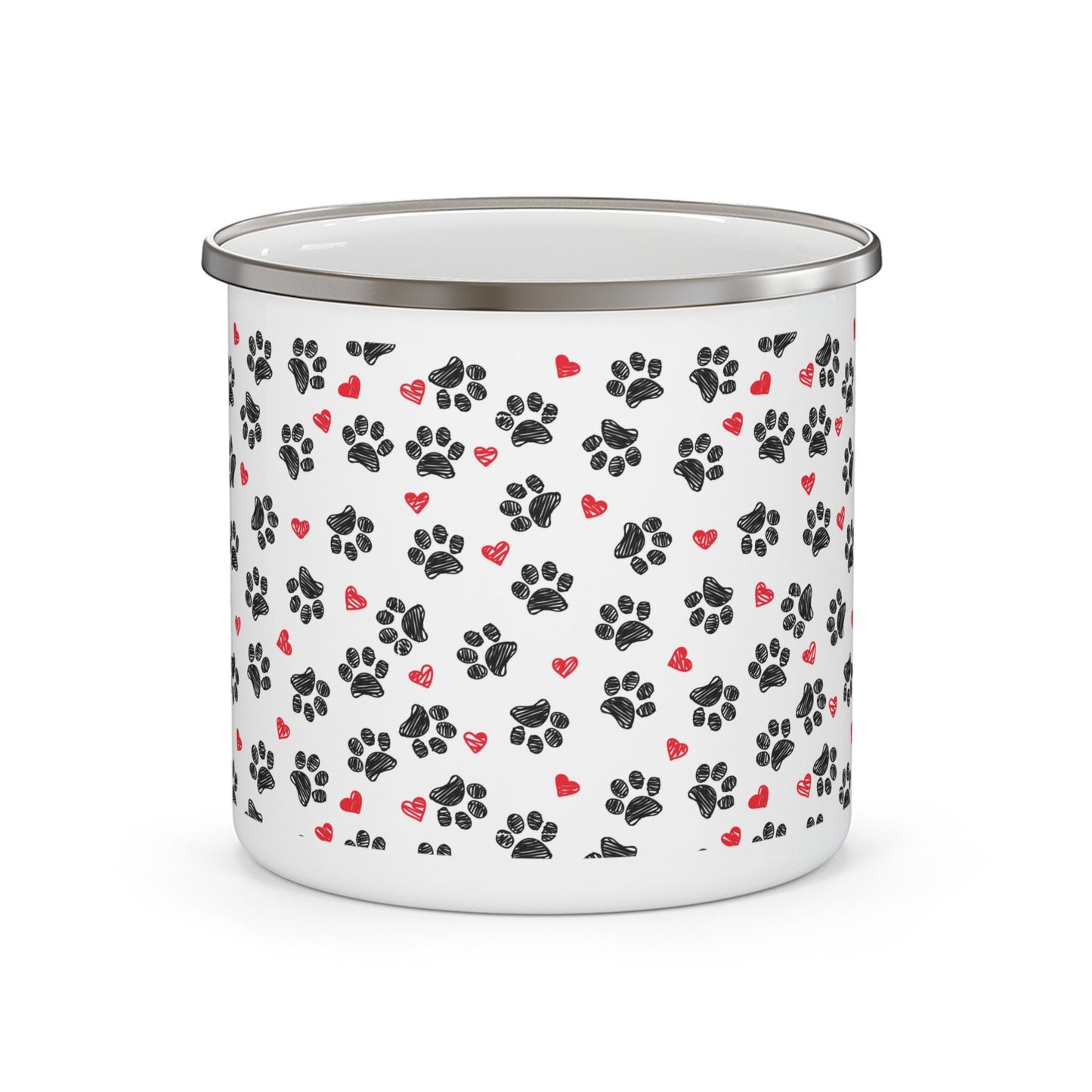 Dog Lovers Enamel Camping Mug