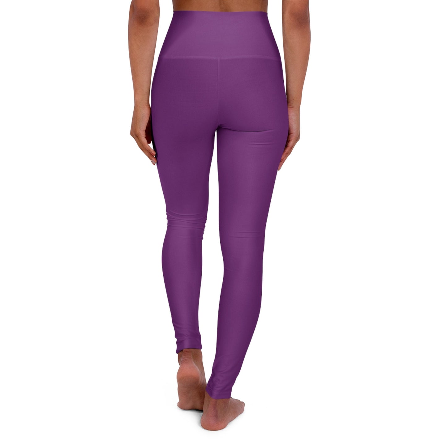 High Waisted Purple Yoga Leggings Skinny Fit