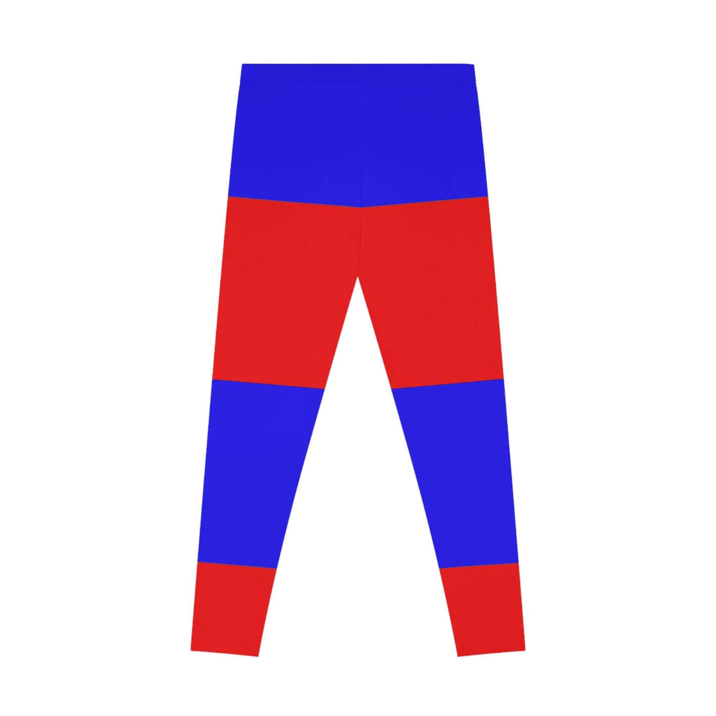 Blue and Red Leggings Stretchy Leggings