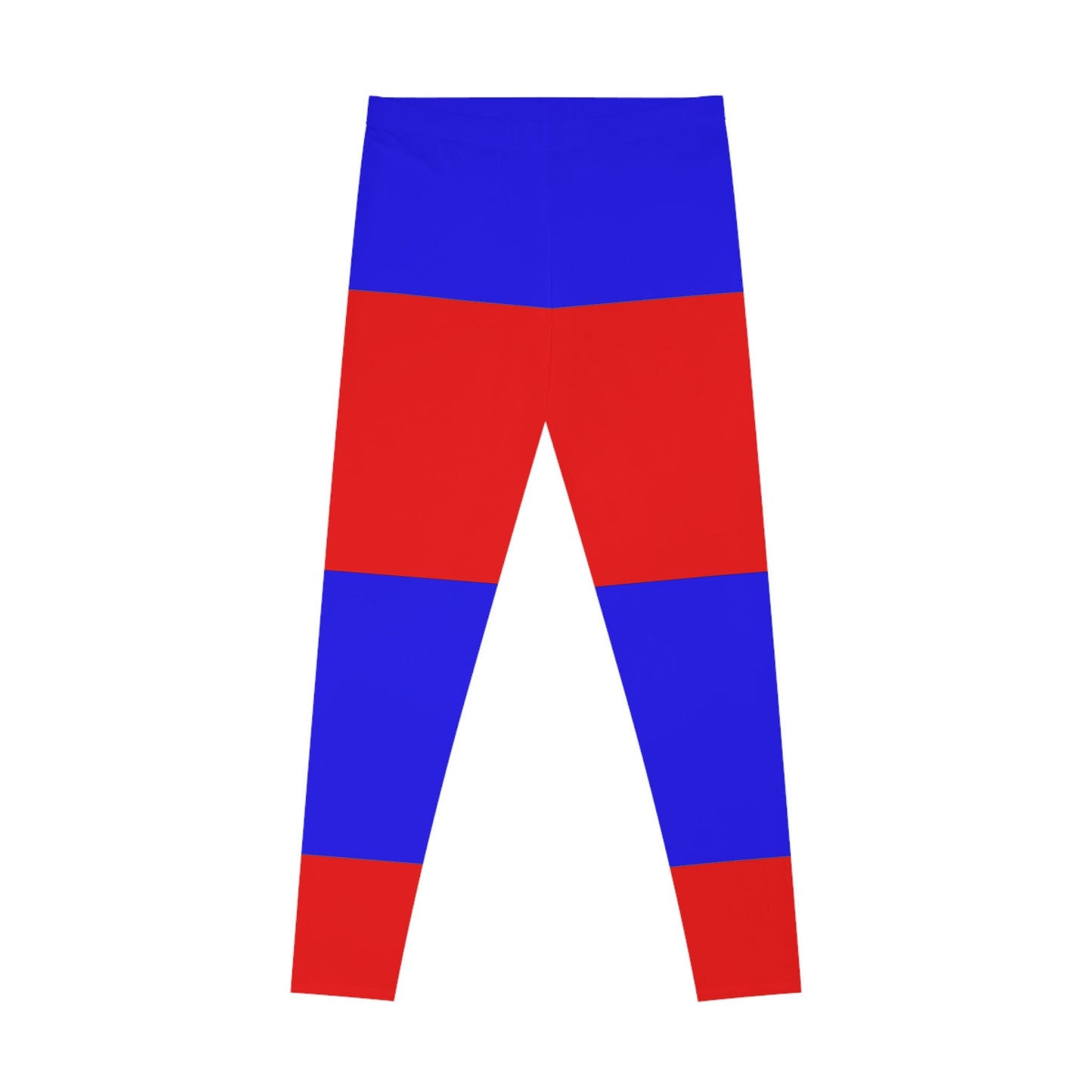 Blue and Red Leggings Stretchy Leggings