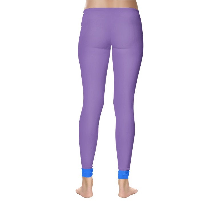 Purple Yoga Leggings Women's Temp Control Cotton Leggings