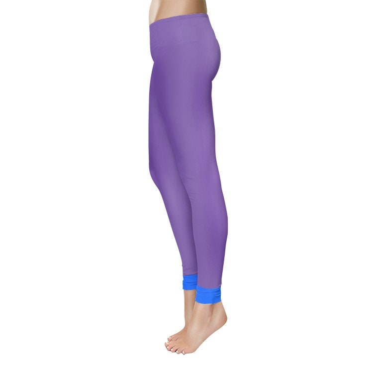 Purple Yoga Leggings Women's Temp Control Cotton Leggings
