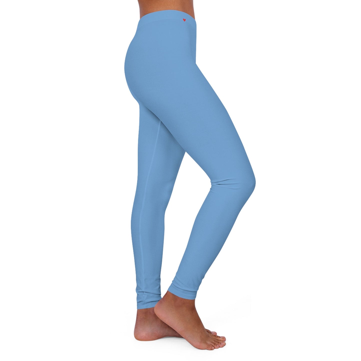 Women's Spandex Blue Leggings Skinny Fit