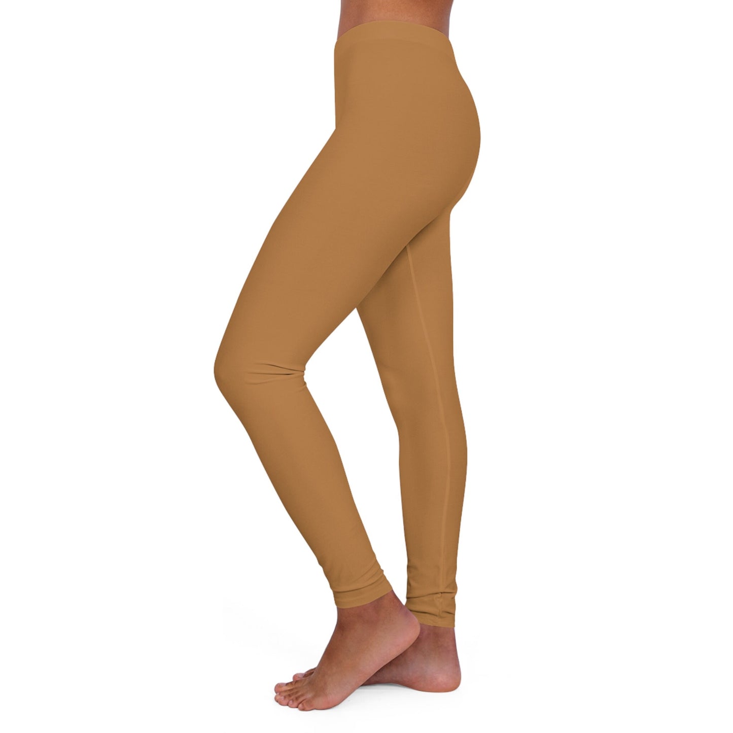 Women's Spandex Tan Leggings Skinny Fit