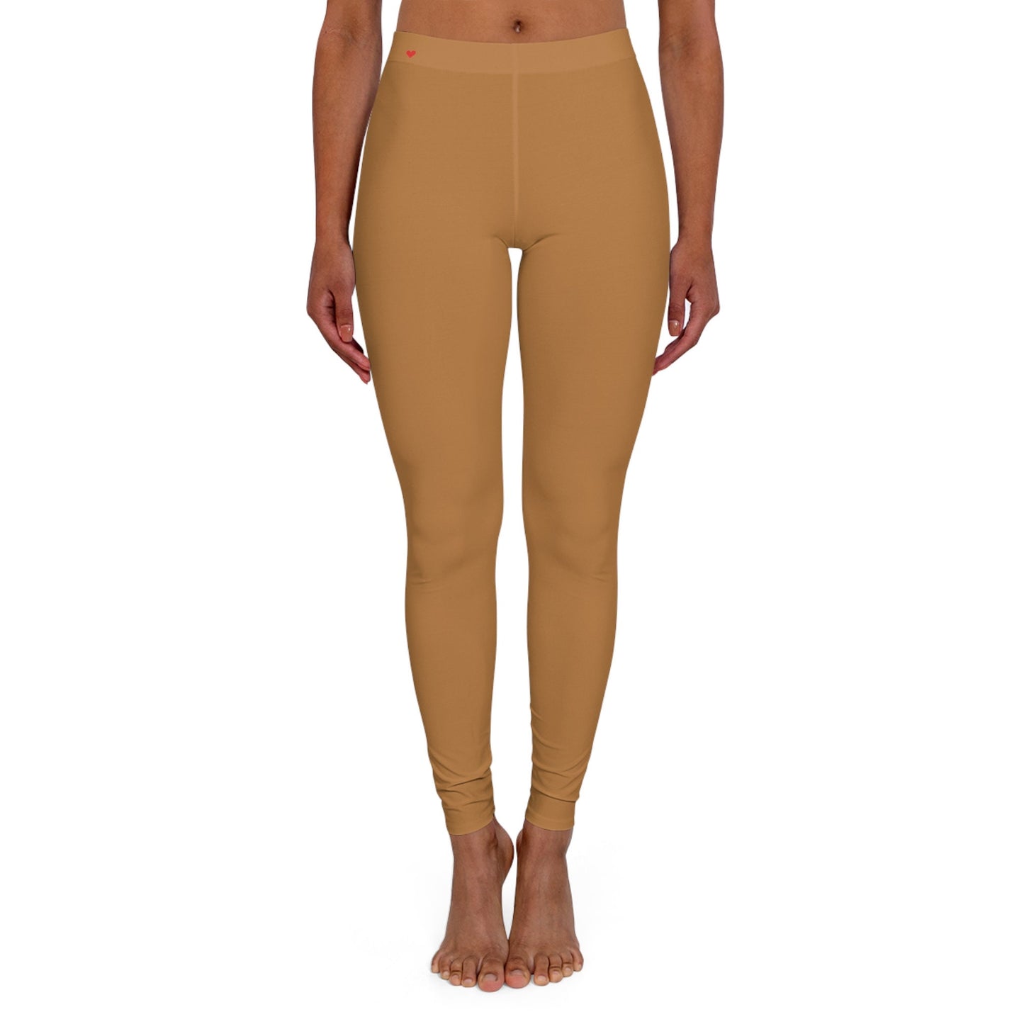 Women's Spandex Tan Leggings Skinny Fit