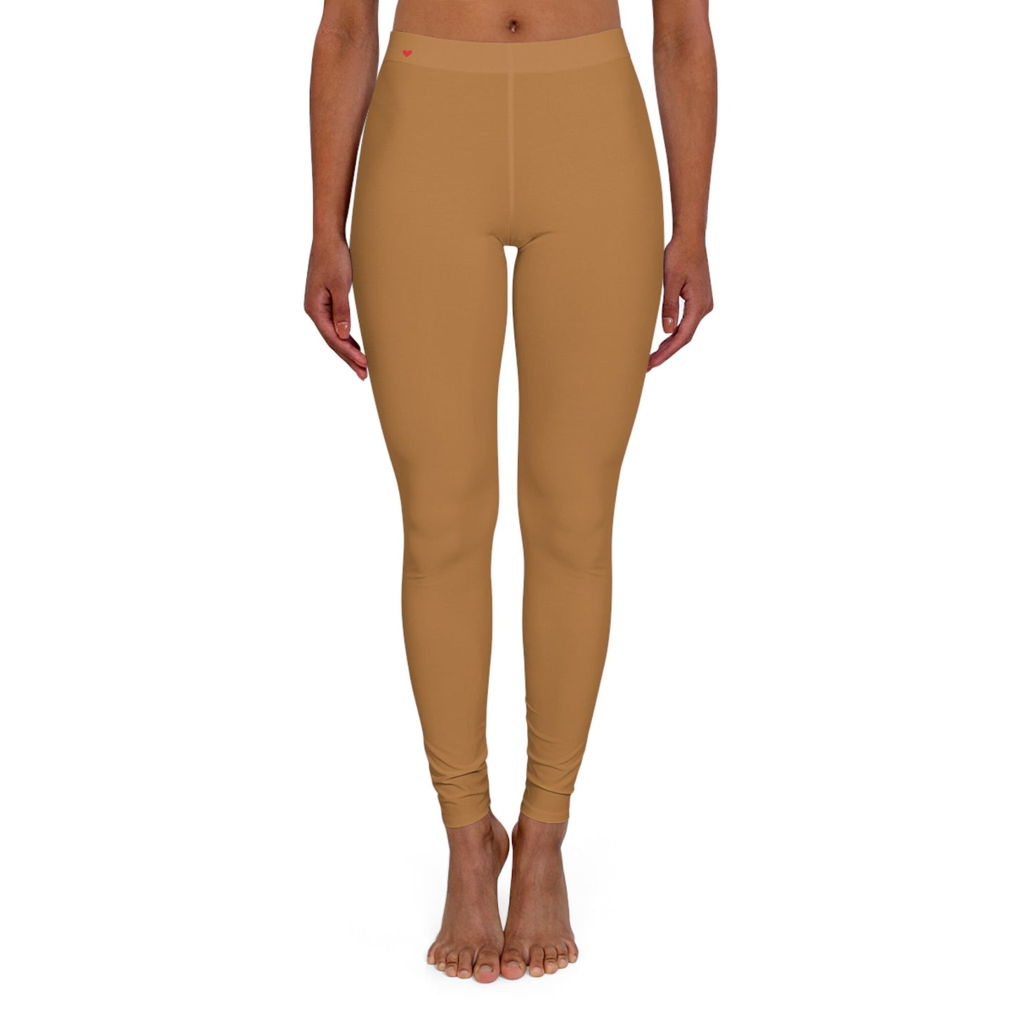 Women's Spandex Tan Leggings Skinny Fit