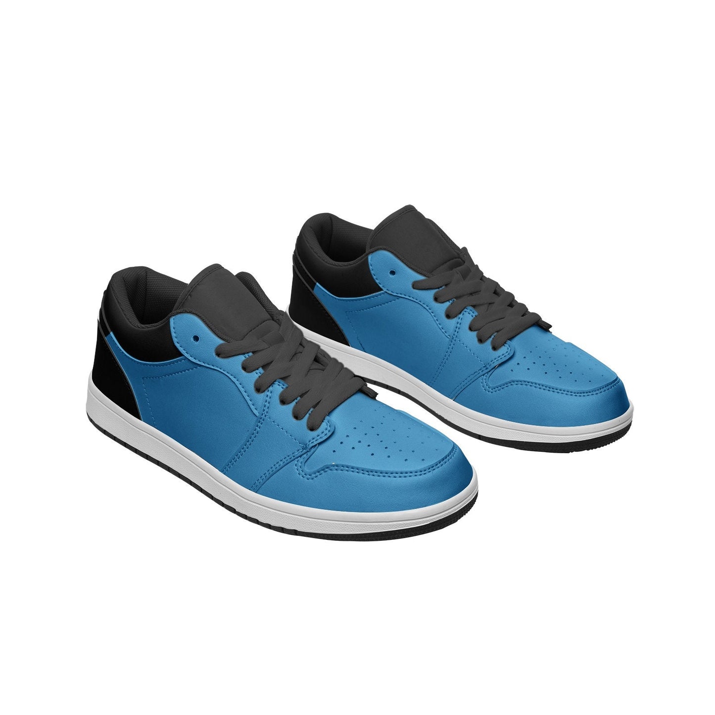 Blue Sneakers Unisex Low Top Leather Sneakers