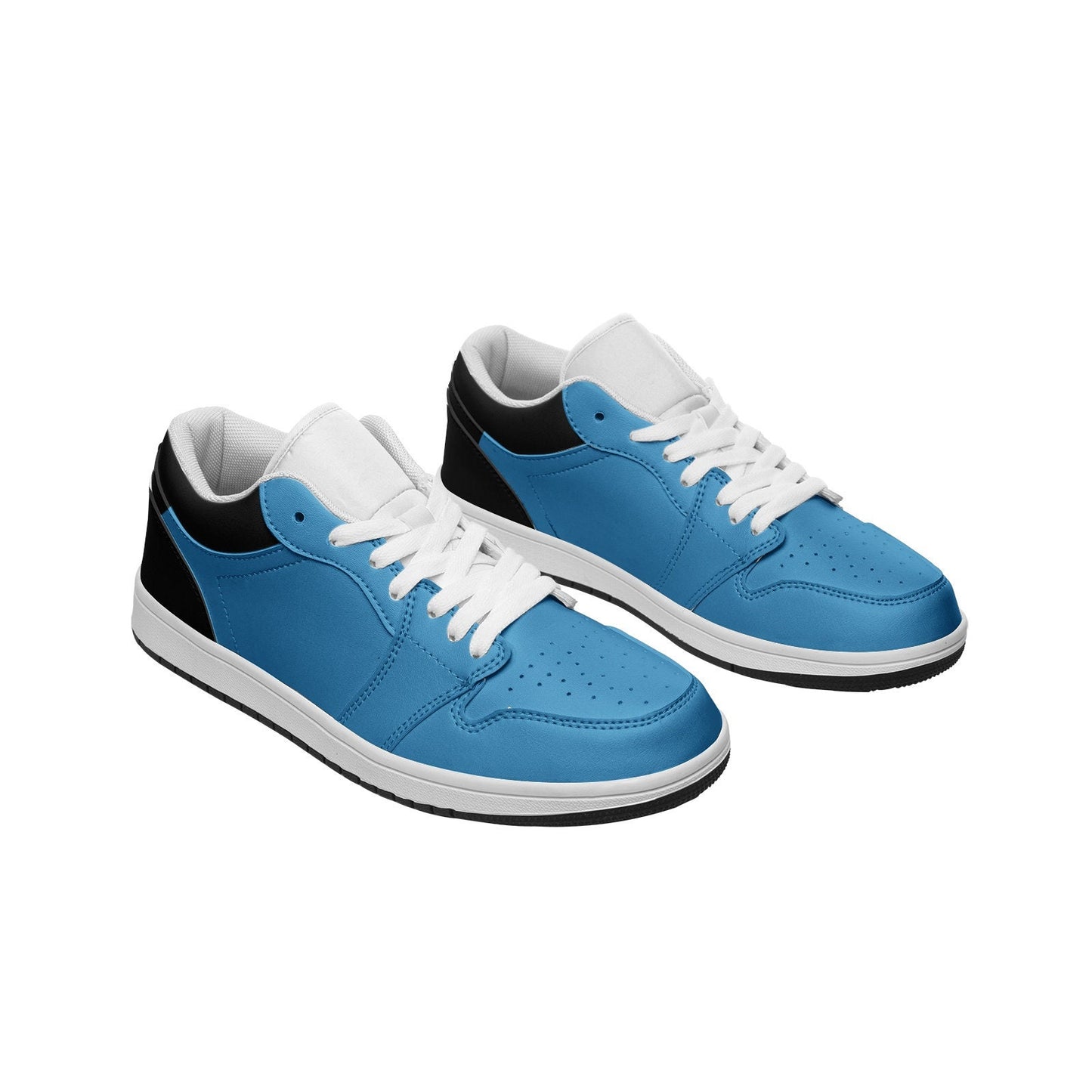 Blue Sneakers Unisex Low Top Leather Sneakers