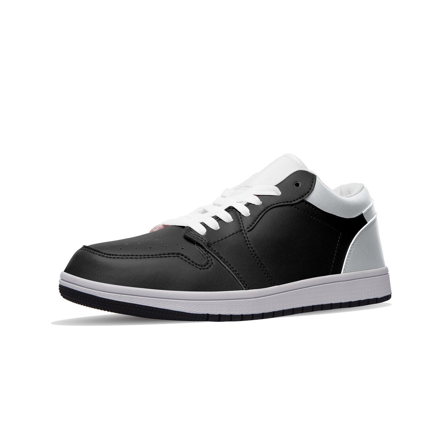 Black Sneakers Unisex Low Top Leather Black Sneakers