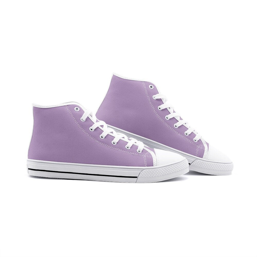 Purple High Top Sneakers Unisex Sizes Purple Shoes