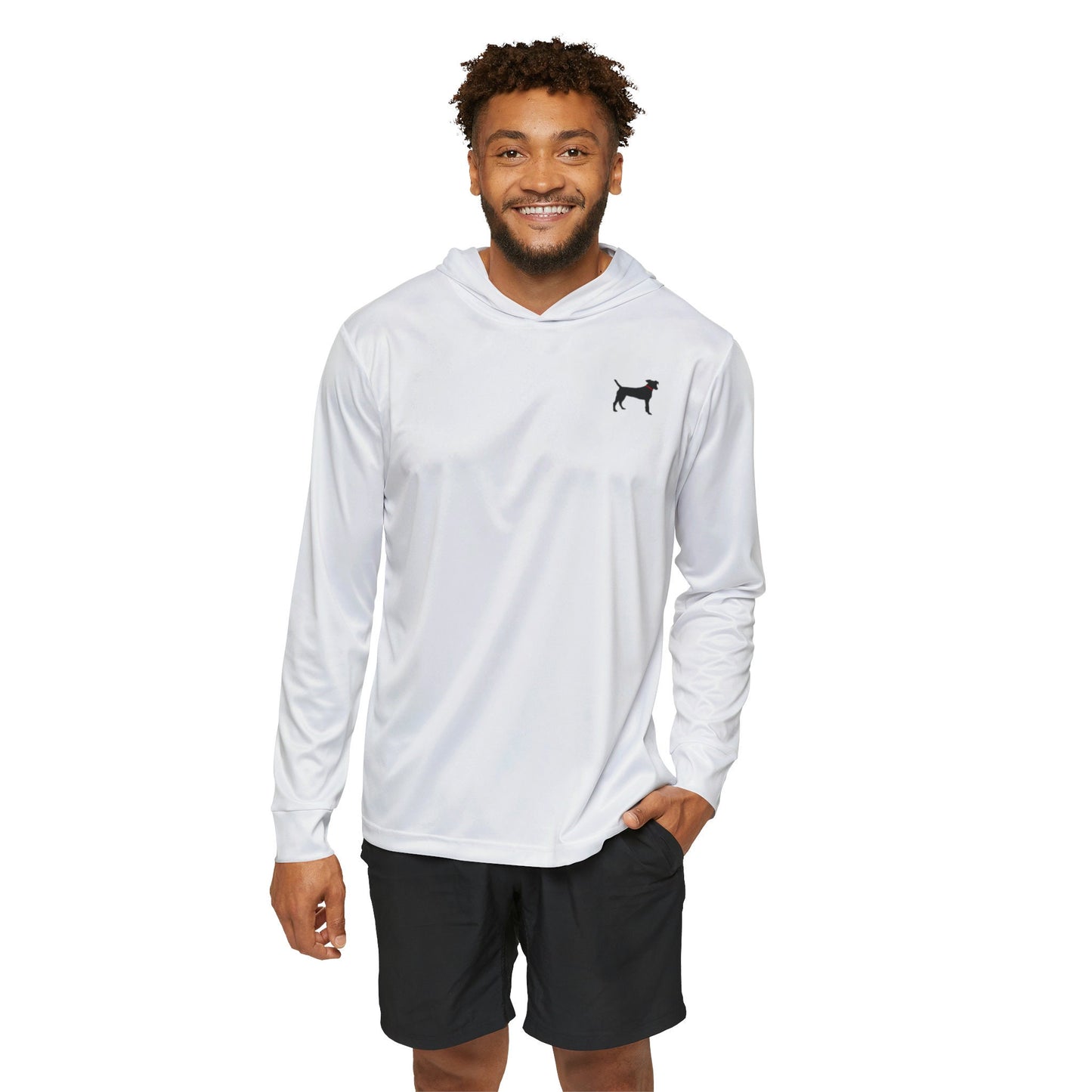 Men's Sports Warmup Black Dog Hoodies