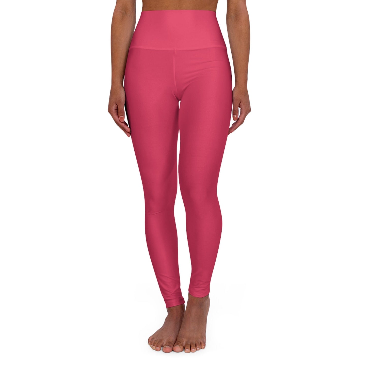 High Waisted Red Yoga Leggings Skinny Fit Leggings