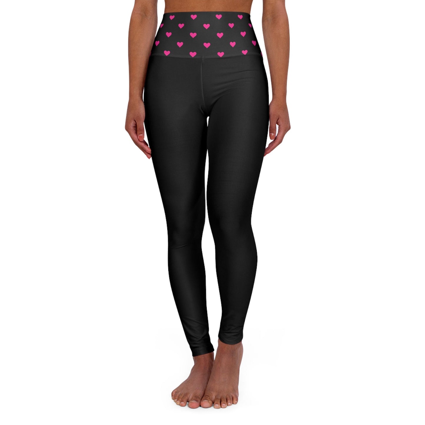 High Waisted Black Yoga Leggings Skinny Fit Black Leggings