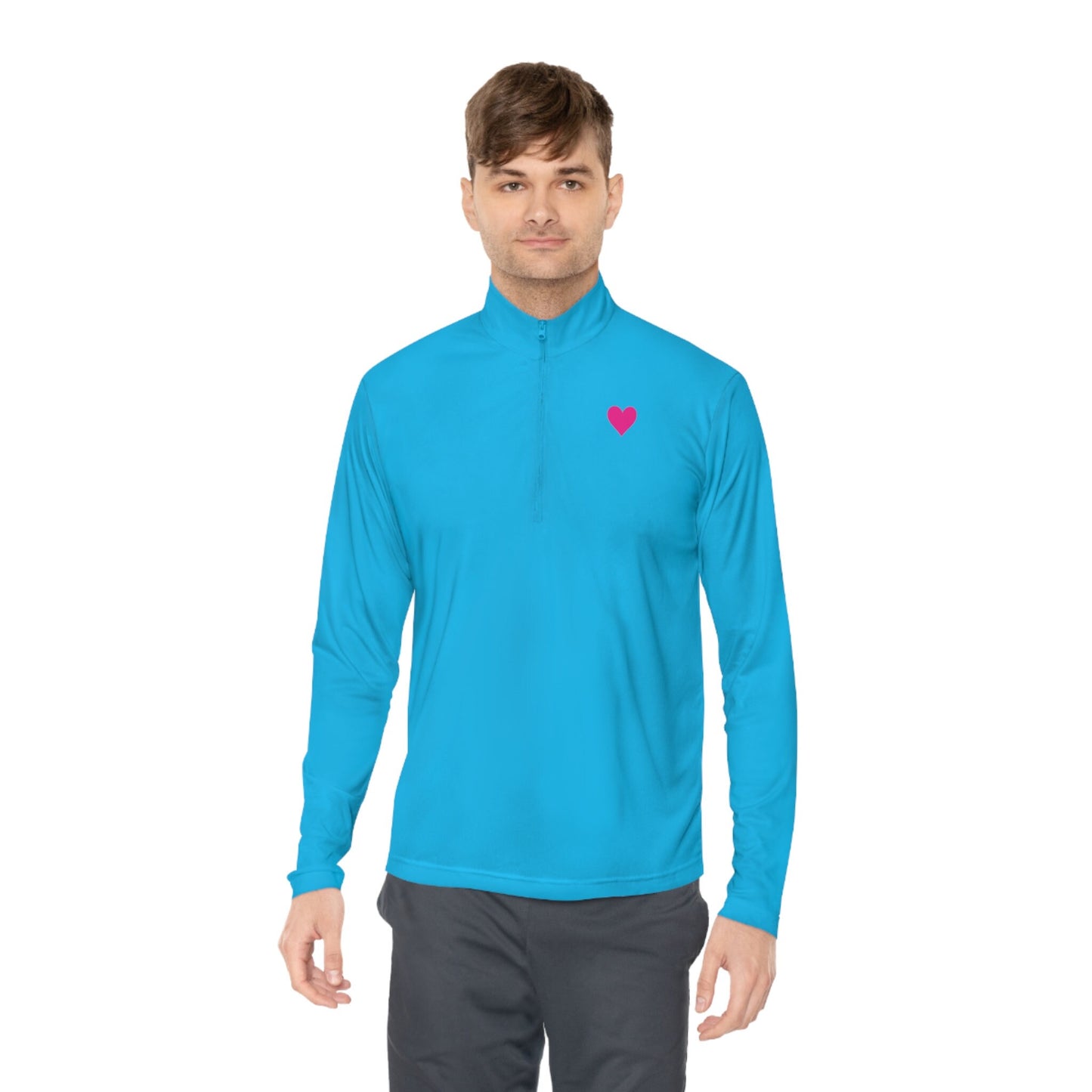 Unisex Quarter-Zip Bright Color Pullovers