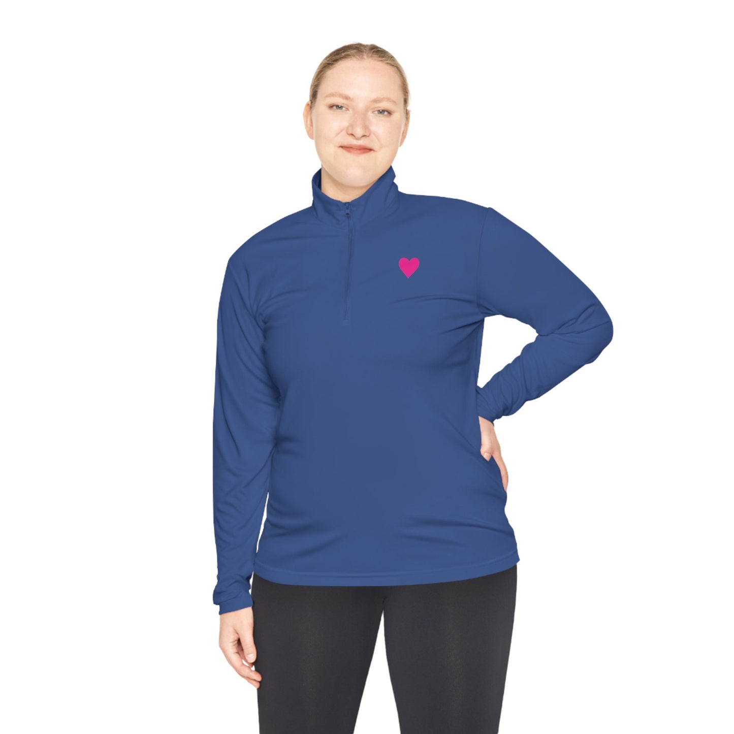 Unisex Quarter-Zip Bright Color Pullovers