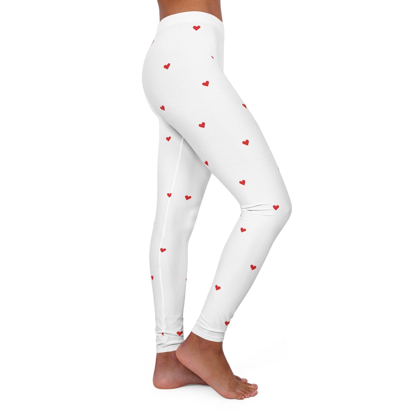 Women's White Spandex Leggings Skinny Fit