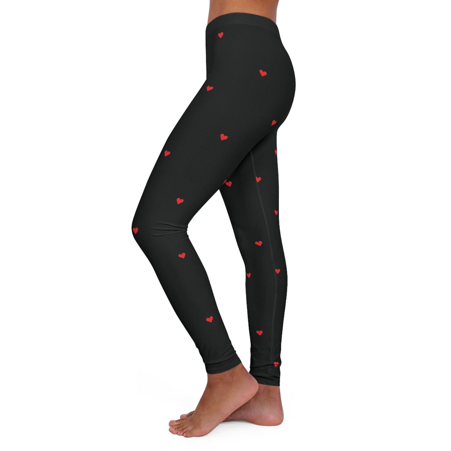 Women's Black Spandex Leggings Skinny Fit