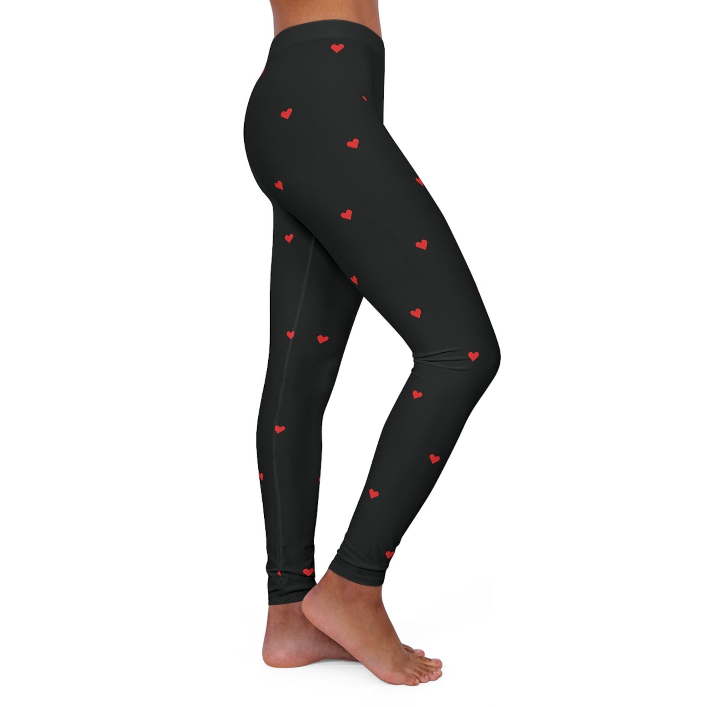 Women's Black Spandex Leggings Skinny Fit
